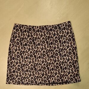 Leopard Print Women's Skirt